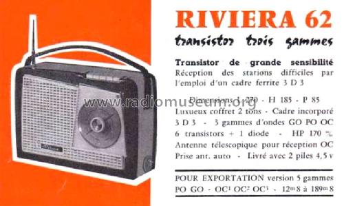 Riviera 62; Visseaux / Télévisso (ID = 2273243) Radio