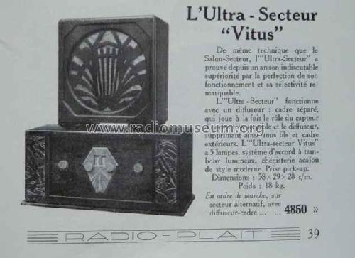 Ultra-Secteur ; Vitus, Fernand; (ID = 1618171) Radio