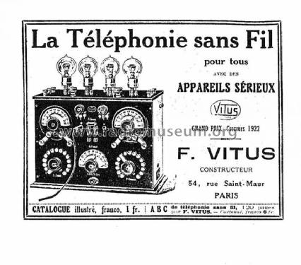 Mondial I ; Vitus, Fernand; (ID = 311968) Radio