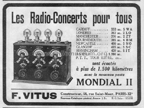 Mondial II ; Vitus, Fernand; (ID = 984406) Radio