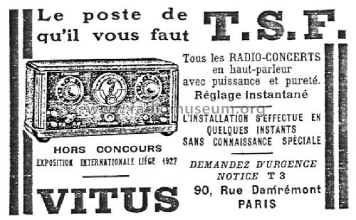 Europe V ; Vitus, Fernand; (ID = 2484579) Radio
