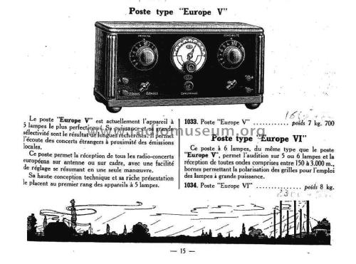 Europe VI ; Vitus, Fernand; (ID = 2661722) Radio
