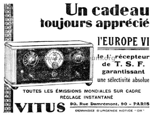 Europe VI 323; Vitus, Fernand; (ID = 2661711) Radio