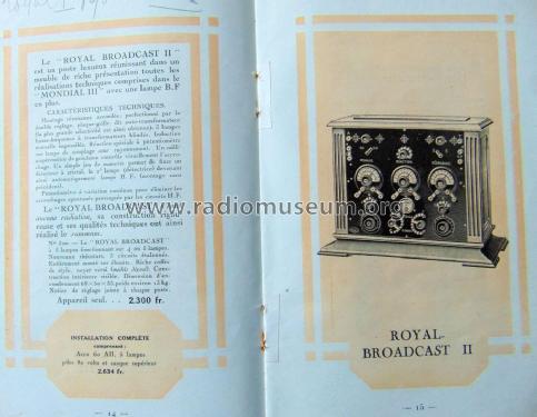 Royal Broadcast II No 320 ; Vitus, Fernand; (ID = 2374743) Radio