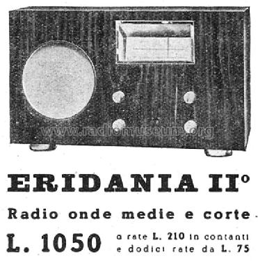 Eridania II 5MC; La Voce del Padrone; (ID = 355579) Radio