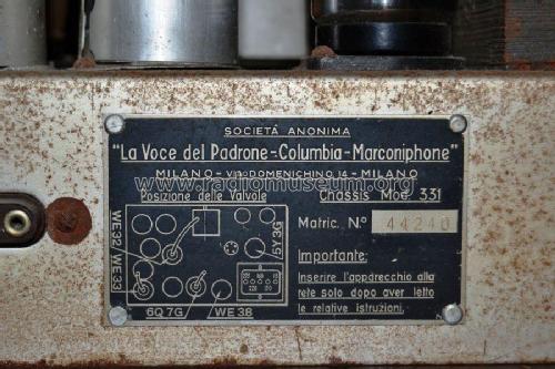 Marconi 1533 ; La Voce del Padrone; (ID = 1742278) Radio