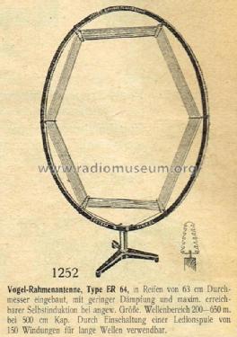 Rahmenantenne System Rinkel FR64; Vogel, C.J. Ledion, (ID = 2740087) Antena