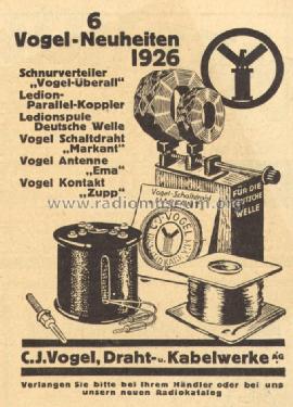 Spulenkoppler, 2-fach, m.Spindel ; Vogel, C.J. Ledion, (ID = 853551) Radio part