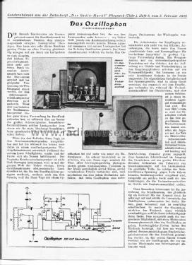 Oszillophon 220G; Vogt, Hans; Berlin (ID = 2974009) Radio