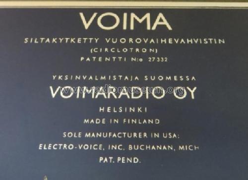 Siltakytketty vuorovaihevahvistin Voima W 30-K ; Voima, Helsinki (ID = 1732542) Verst/Mix