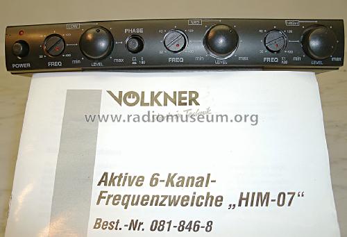 Aktive 6-Kanal-Frequenzweiche HIM-07 Best.-Nr. 081-846-8; Völkner Electronic; (ID = 1297291) Ampl/Mixer