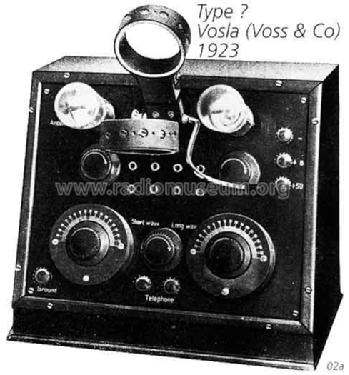 2-Röhren-Empf. var 2; Vosla, Voss & Co.; (ID = 711666) Radio