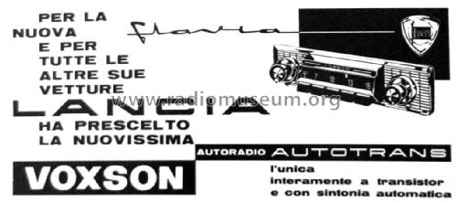 Autotrans 801; Voxson, FARET F.A.R. (ID = 2142184) Car Radio