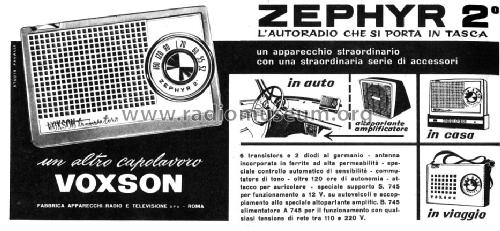 Zephyr 2 745; Voxson, FARET F.A.R. (ID = 133281) Radio