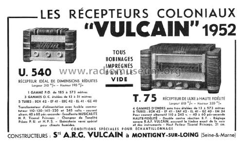 U.540; Vulcain; Montigy-sur (ID = 1455976) Radio