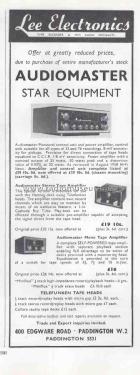 Monaural Control Unit Audiomaster 11a; W. & N. Electronics (ID = 2835307) Ampl/Mixer