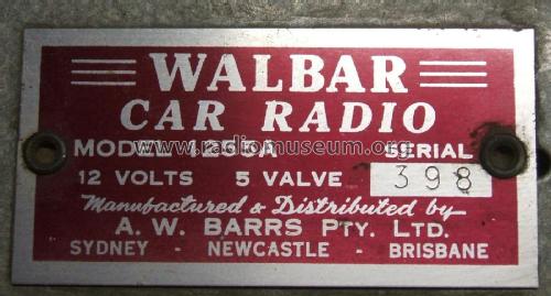 Walbar Cub 1255A; Walbar Brand, A.W. (ID = 2639822) Radio