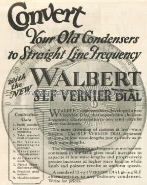 SLF Vernier Dial ; Walbert (ID = 763288) Radio part