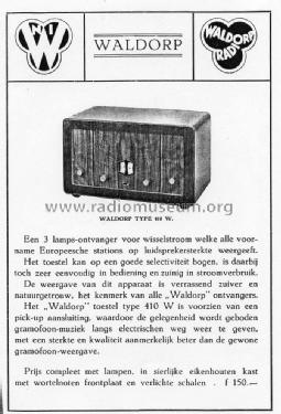 410W; Waldorp, N.V. Ned. (ID = 1797853) Radio