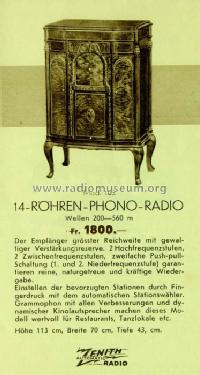 Zenith 103 ; Walser, Conrad; (ID = 2726268) Radio