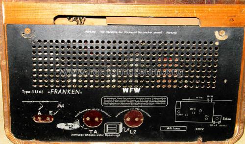 Franken GW 3U65; Walter Funk-Werk, (ID = 315320) Radio