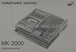 Cassette Recorder MK 2000; Waltham S.A., Genf (ID = 485849) R-Player