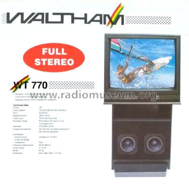 Super Infracolor WT 770; Waltham S.A., Genf (ID = 1993619) Television