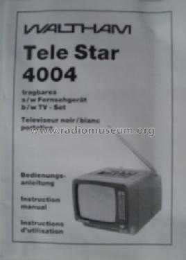 Tele Star 4004; Waltham S.A., Genf (ID = 757018) Televisión