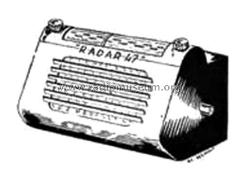 Radar 1947 ; Walther, J.; Paris (ID = 1473393) Car Radio