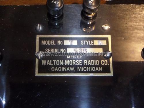 T ; Walton Morse Radio (ID = 2681701) Radio