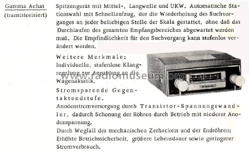 Gamma Achat ; Wandel & Goltermann; (ID = 2270696) Car Radio