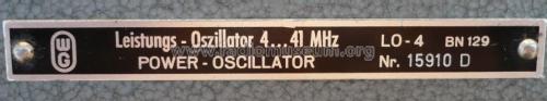 Leistungsoszillator - Power Oscillator 4..40 MHz LO-4; Wandel & Goltermann; (ID = 2509936) Equipment