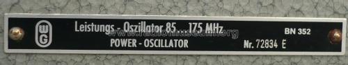 Leistungsoszillator - Power Oscillator 85..175 MHz LO-85; Wandel & Goltermann; (ID = 2509940) Equipment