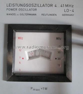 Leistungsoszillator - Power Oscillator 4..40 MHz LO-4; Wandel & Goltermann; (ID = 2007205) Equipment