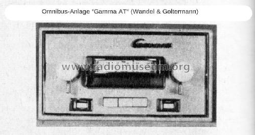 Omnibus-Empfänger Gamma AT; Wandel & Goltermann; (ID = 2512609) Car Radio