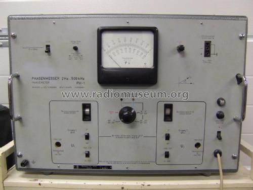 Phasenmesser - Phasemeter 2 Hz...500 kHz PH-1; Wandel & Goltermann; (ID = 1790769) Equipment