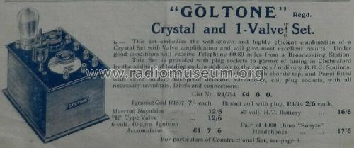 Goltone ; Ward & Goldstone, GB (ID = 2469707) Radio