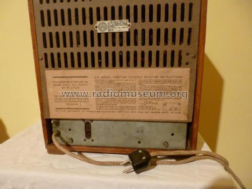Wartime Civilian Receiver Utility Set; Wartime Joint (ID = 2533720) Radio