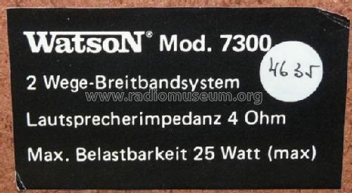 2 Wege Breitband System 7300; Watson Marke / brand (ID = 1711206) Parlante