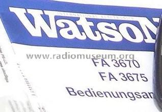 FA 3675; Watson Marke / brand (ID = 1738020) Television