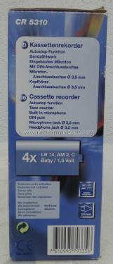 Portable Cassette Recorder CR 5310; Watson Marke / brand (ID = 1826336) R-Player