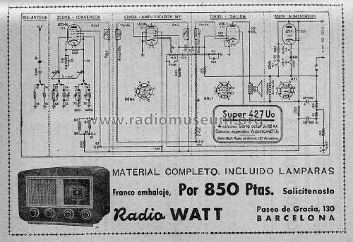 Super 5/427-At; Radio Watt Valgifson (ID = 987655) Radio