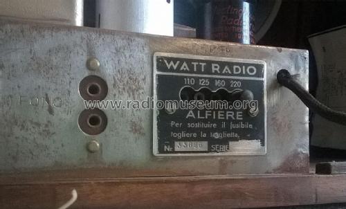 Alfiere ; Watt Radio; Torino (ID = 1977204) Radio