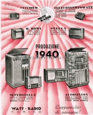 Autosinton Fono ; Watt Radio; Torino (ID = 2656843) Radio