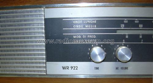 WR922; Watt Radio; Torino (ID = 1130153) Radio