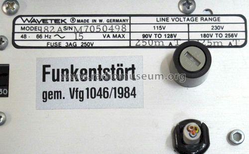 Function Generator 182A; Wavetek Corporation; (ID = 1376612) Equipment