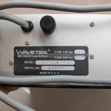 Sweep Generator 180 2 MHz LIN LOG Series 180; Wavetek Corporation; (ID = 1147514) Equipment