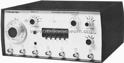 Synthesizer/Function Generator 171; Wavetek Corporation; (ID = 553791) Equipment