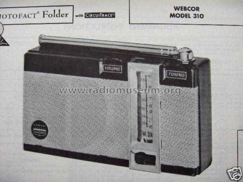 9 Transistors FM/AM 2 Band E-310 ; Webster Co., The, (ID = 2803760) Radio