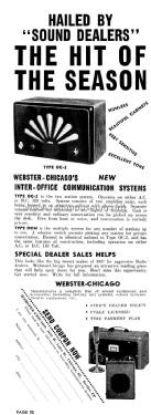 Communication System OC-2; Webster Co., The, (ID = 1030587) Ampl/Mixer